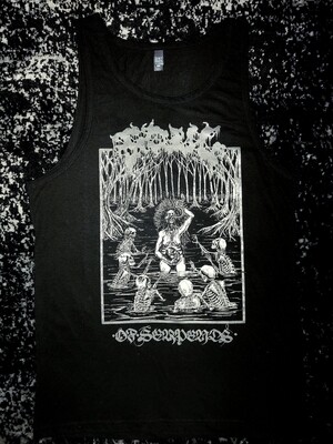 FOUL 'Of Serpents' Sleeveless Shirt (Silver/Bone)