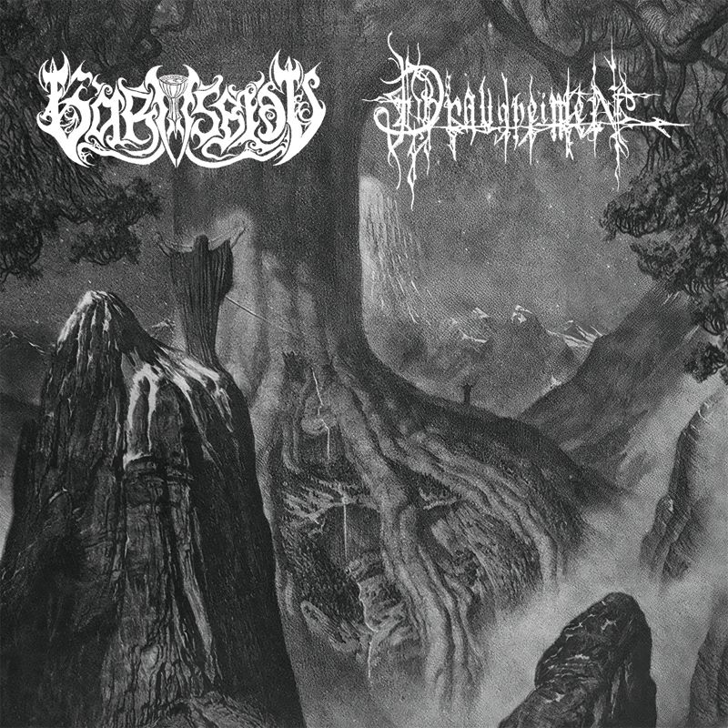 GARMSBLOD / DRAUGHEIMEN  -  Split  [CD]