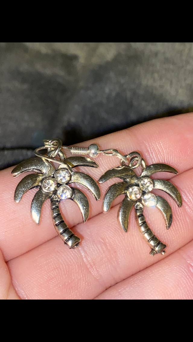 palm tree earrings