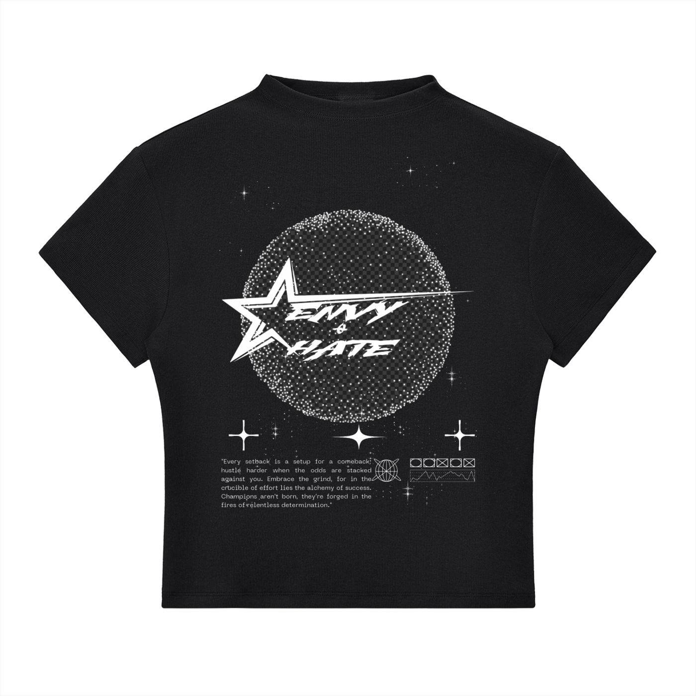 E.O.H "Eva 1" Essential Slim Fit Mock Neck T-Shirt