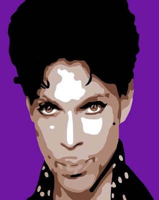Prince, color, purple background