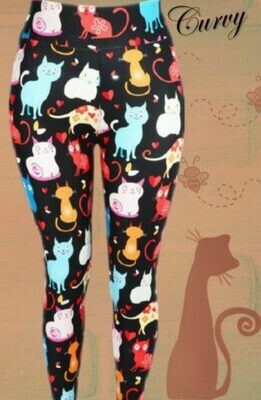 Love My Cats – 3″ Yoga Leggings SHIPPING INCLUDED
