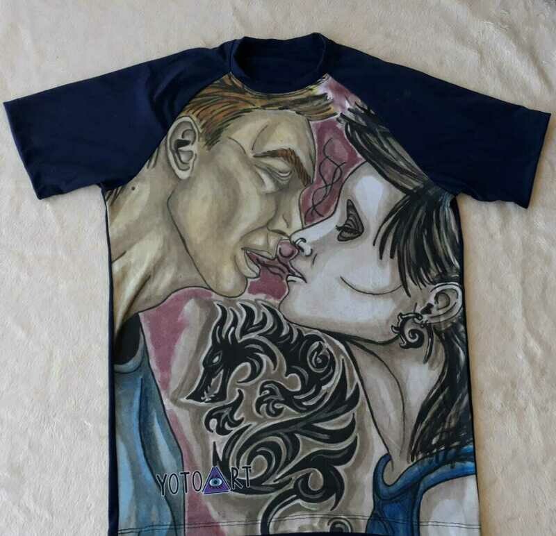 Poleras Yoto Art con sublimación fondo completo