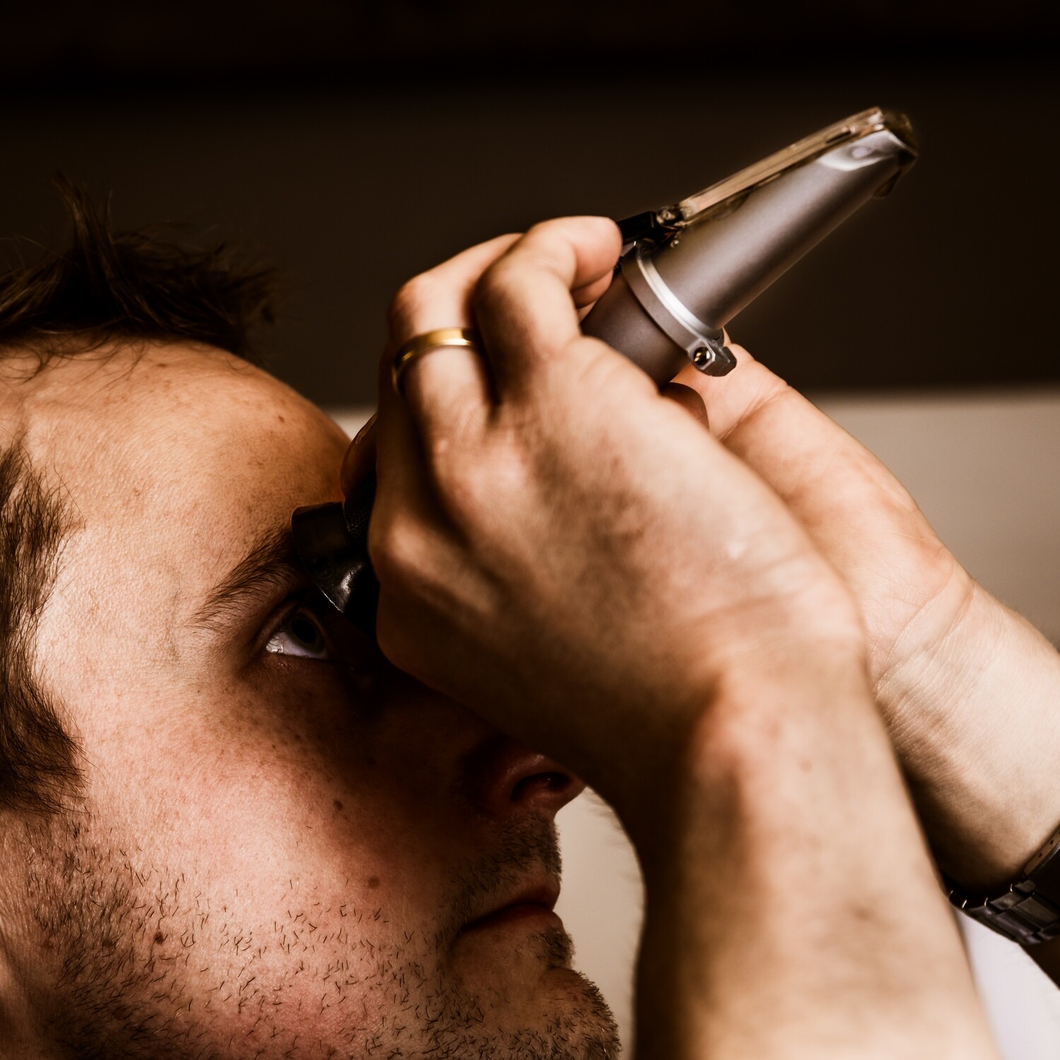 Refraktometertest - Druck auf Leinwand 
60x60 cm