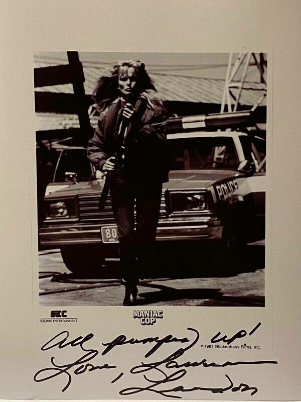 Maniac Cop 8x10 Promo Photo Autographed By Laurene Landon #16