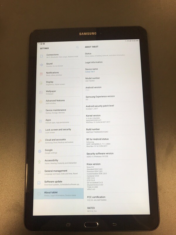 Samsung Galaxy Tab E 9.6 (T-560NU)