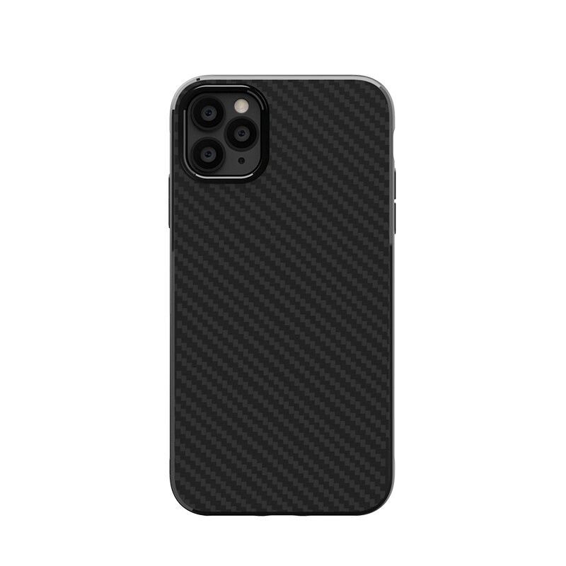 iPhone 11 Pro Max Ultra-Thin Carbon Fiber Frosted Design Case - BLACK