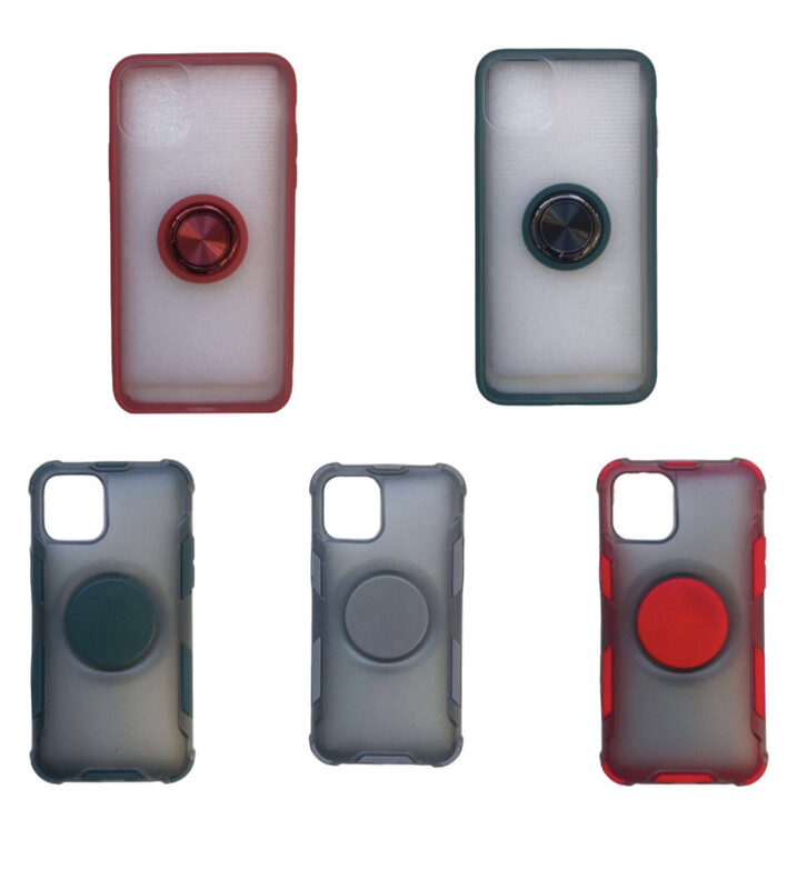 IPHONE 11 PRO MAX SOFT BUMPER PROTECTION CASE COVER WITH HOLDER