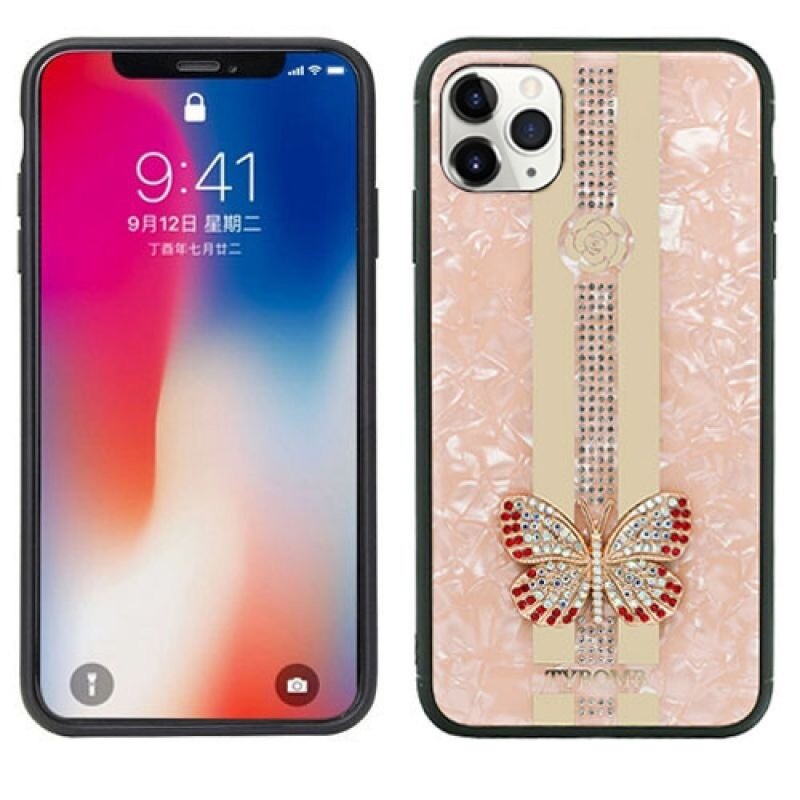 iPhone 11 Pro Max Female Diamond Confession Ring Case Butterfly ROSE GOLD