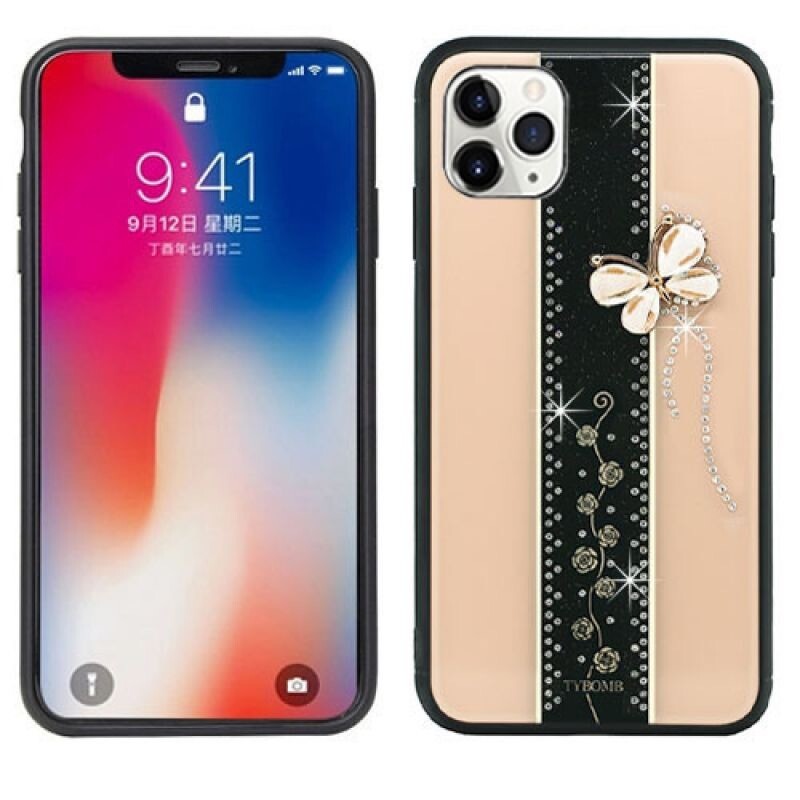 iPhone 11 Pro Max Female Diamond Confession Ring Case Butterfly ROSE GOLD