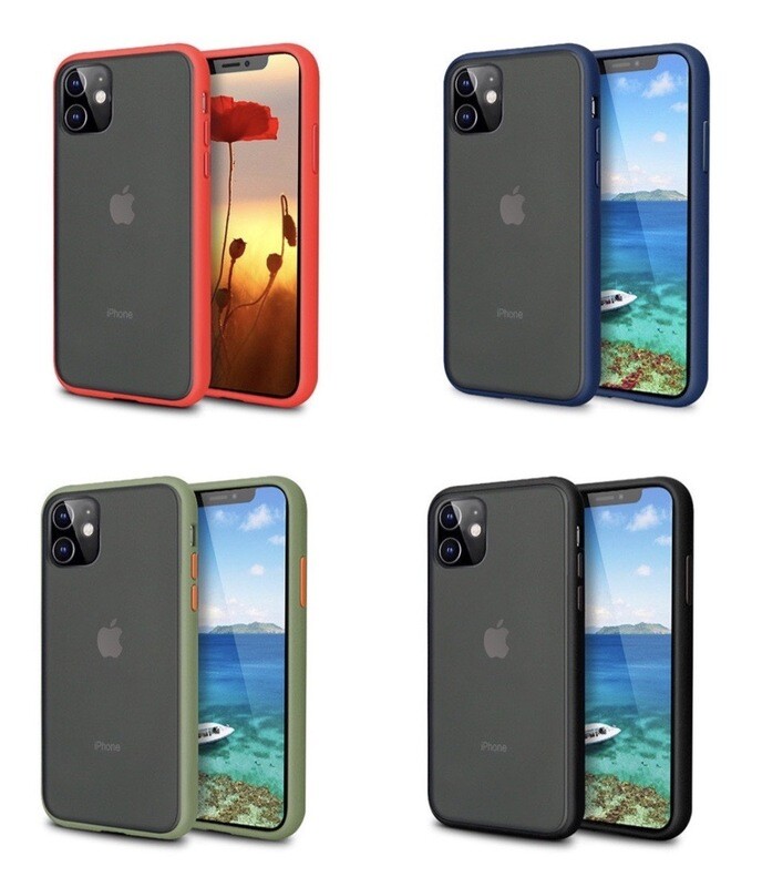 Phone 11 Matte Strong Colored Sides Slim Case (Choose Color)