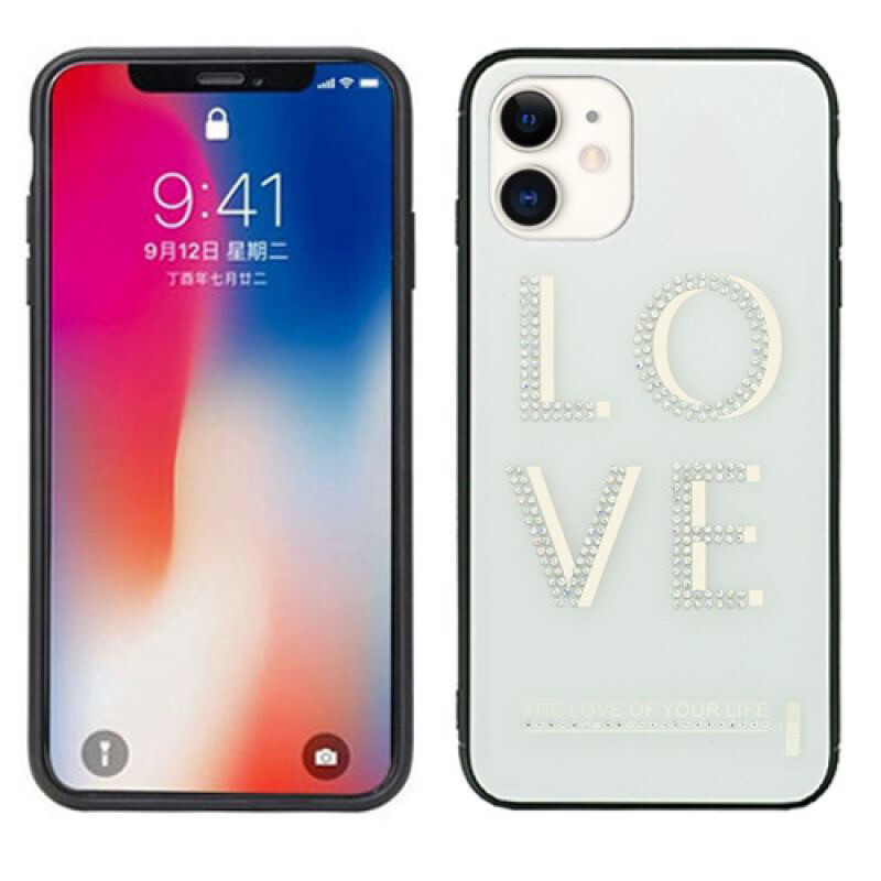 iPhone 11 Pro Female Diamond Confession Ring Case Love WHITE