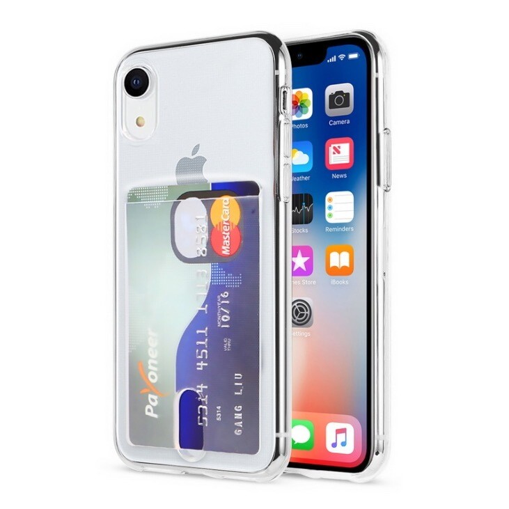 iPhone XR TPU Soft Case Clear with Card Holder