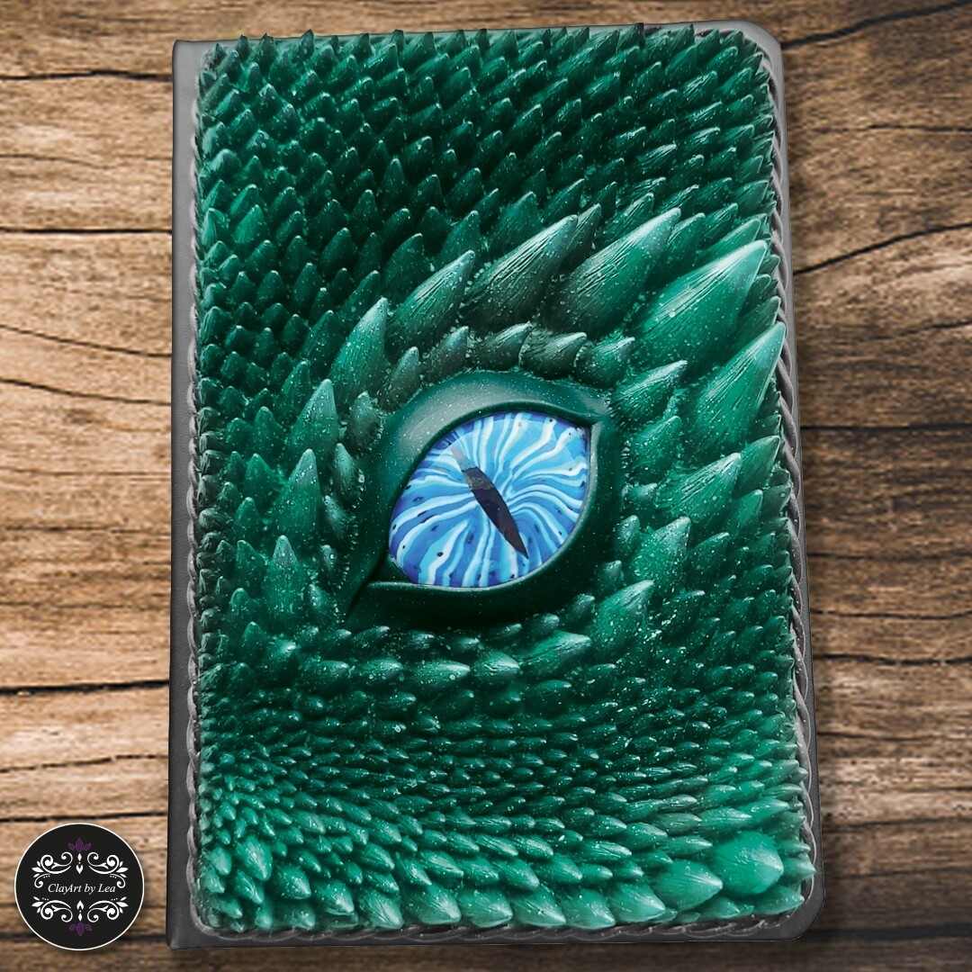 Dragon eye bookcover - Turquoise 