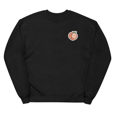 THICCNESS Black Unisex fleece sweatshirt