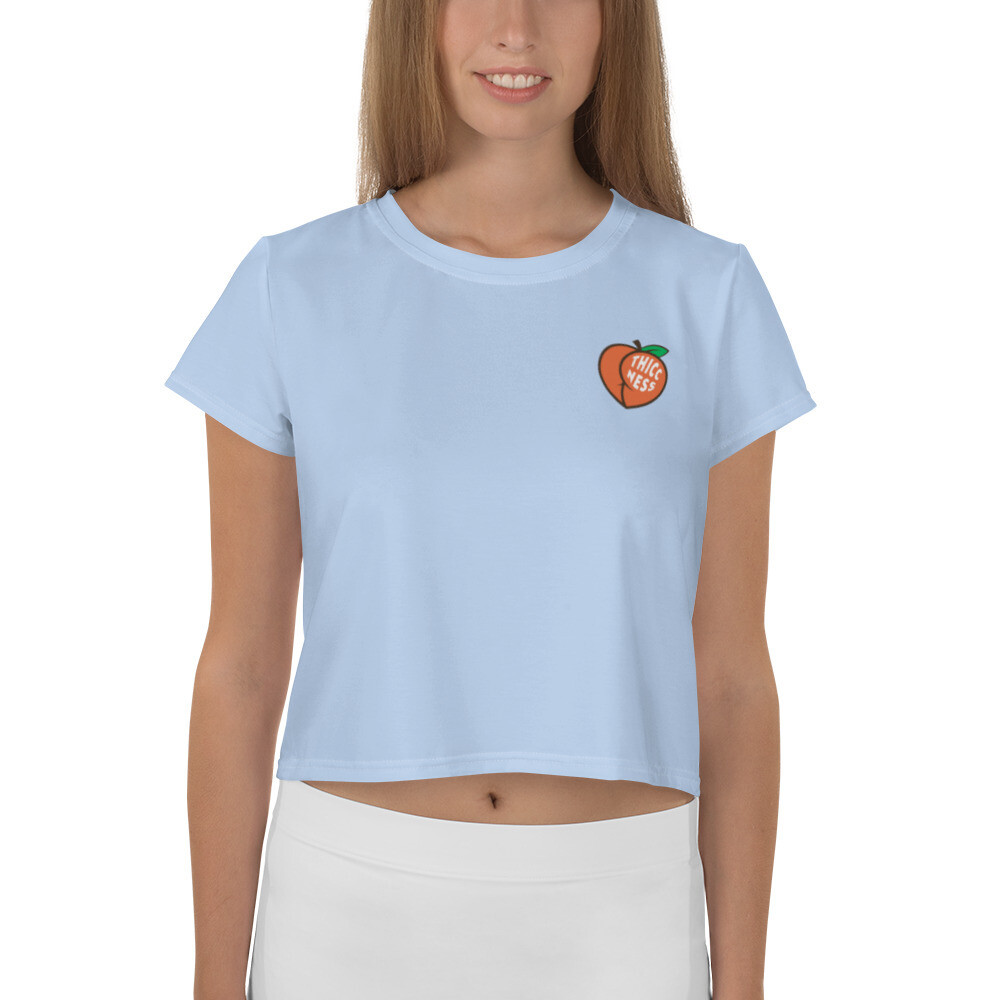 THICCNESS Crop tee- Sky Blue