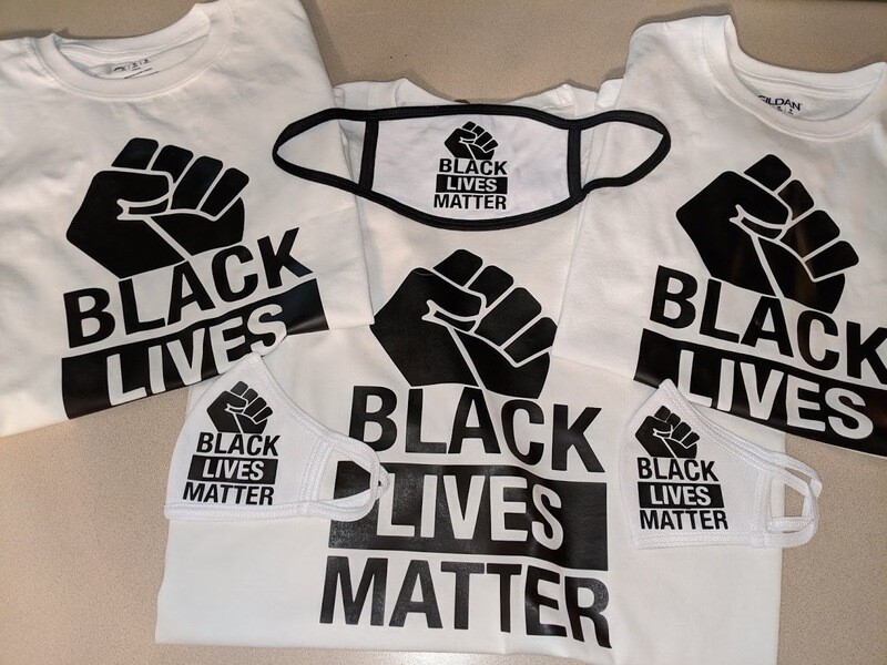 BLM! White Shirt / Black Words