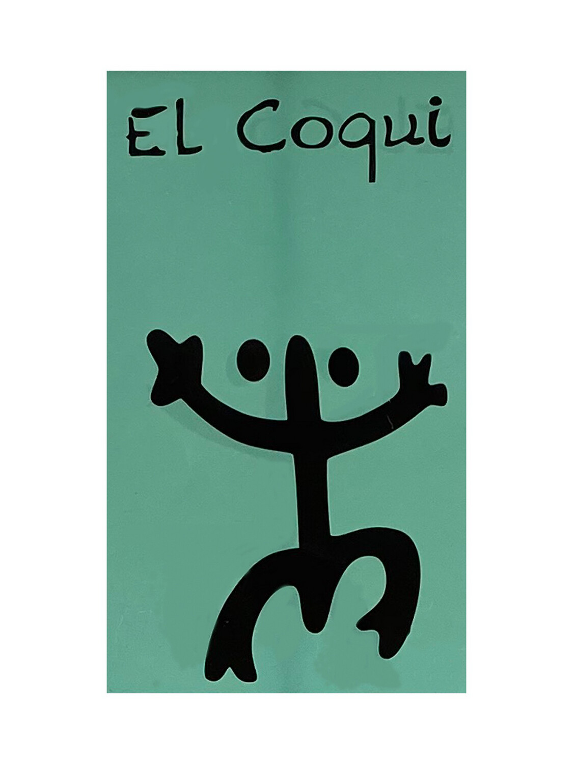 ​Green "Taino El Pito de Coqui" Interchangeable Replacement Flag for Echo Essence Solar Products