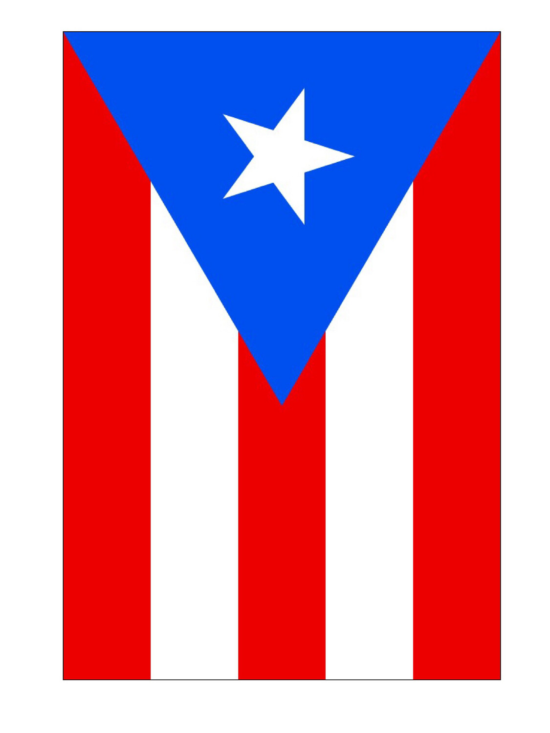 ​"Puerto Rico Flag" Interchangeable Replacement Flag for Echo Essence Solar Products
