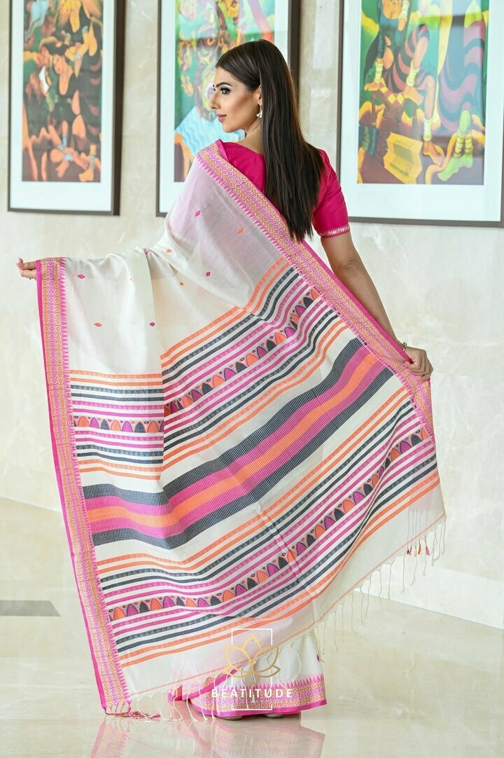 ​COTTON JAMDANI SAREE