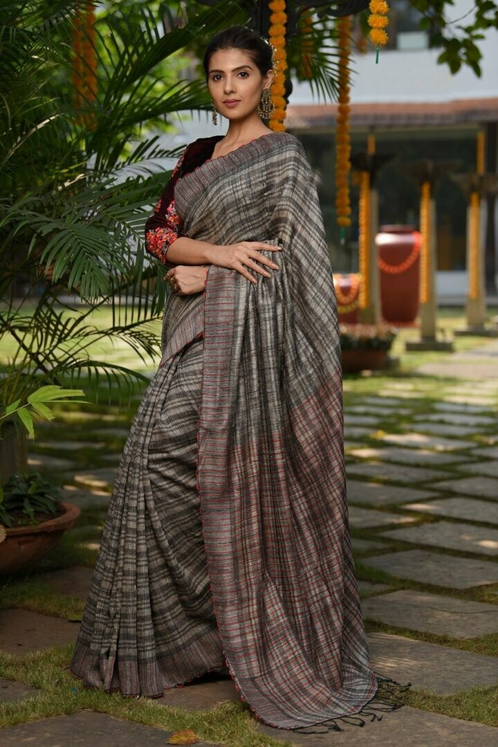 FANCY GHICHA SAREE