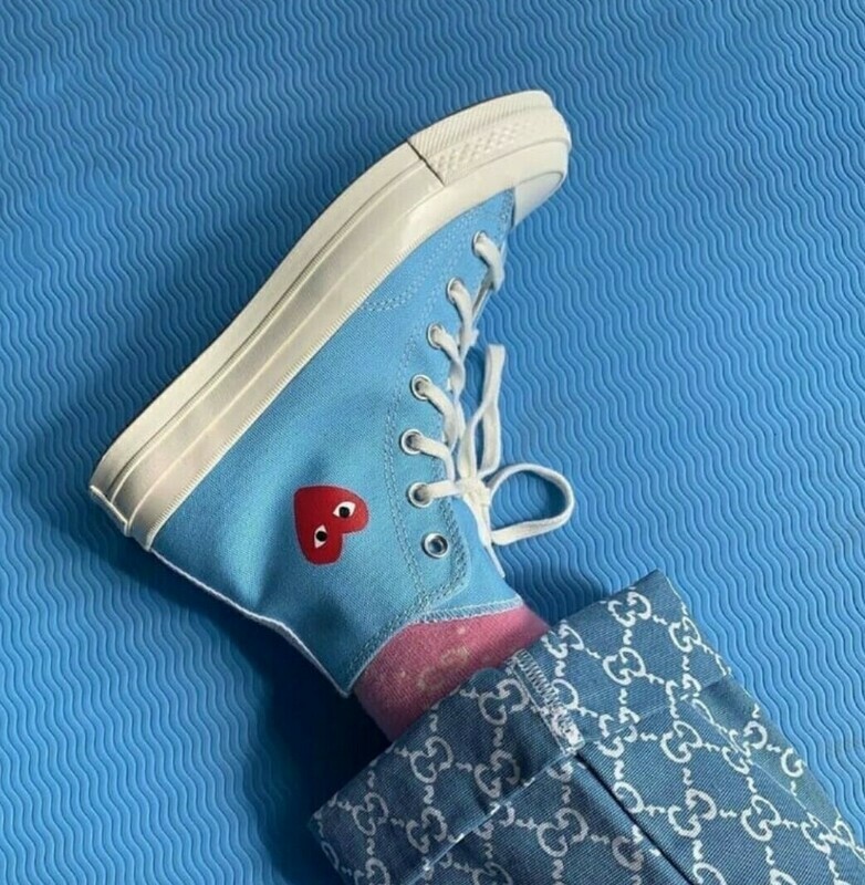 Converse Chuck Taylor all-star 70s Hi Comme de Garcons play bright blue