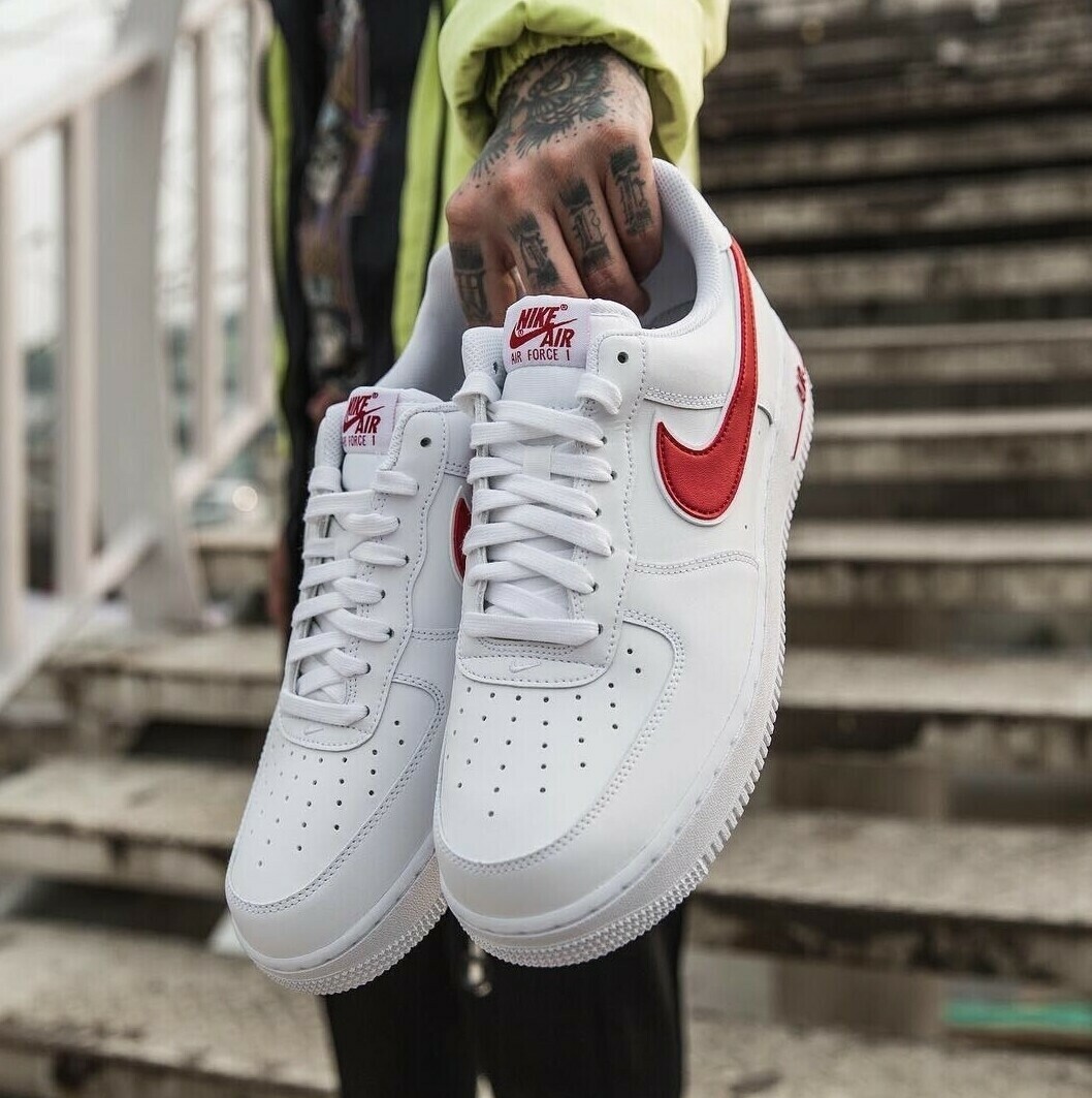 air Force 1 &#39;07 &#39;03 white gym red