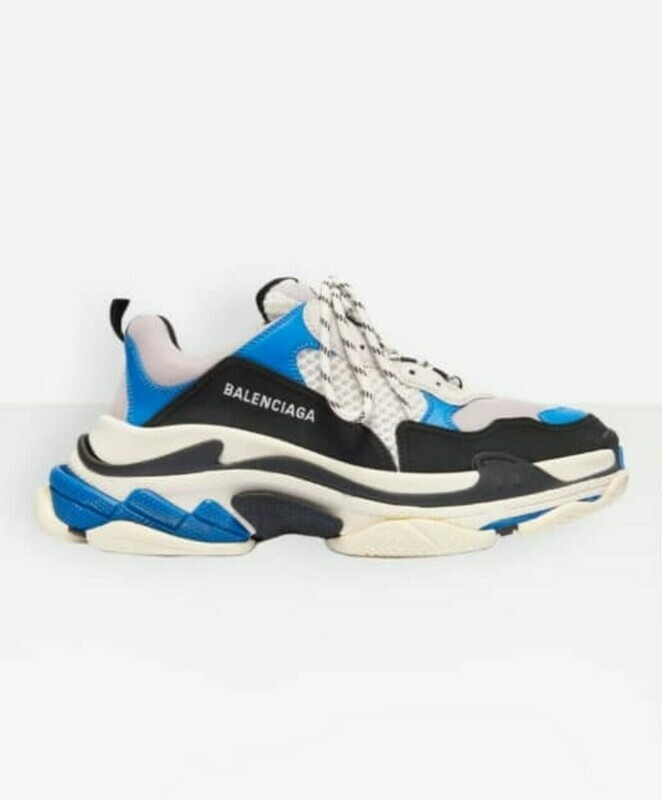 Balenciaga triple s blue white black