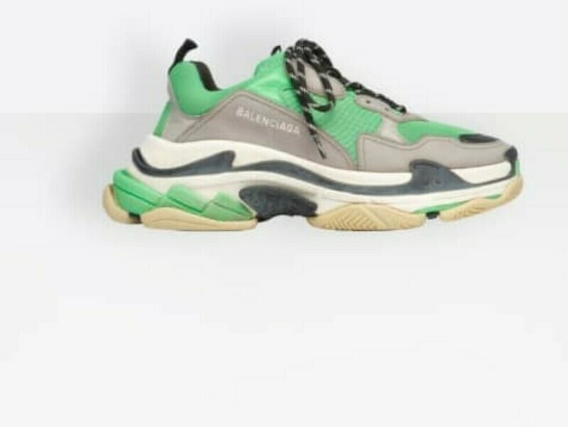 Balenciaga triple s green gray