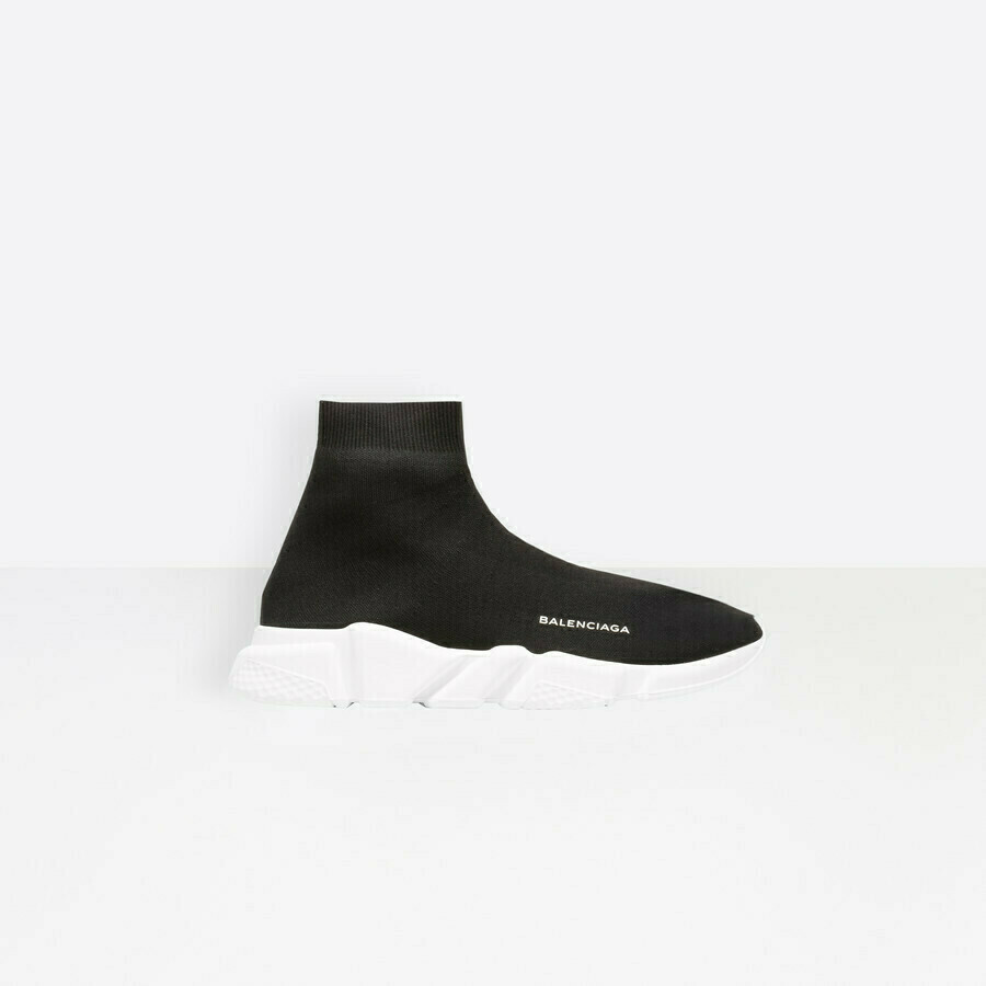 Balenciaga speed black sole white