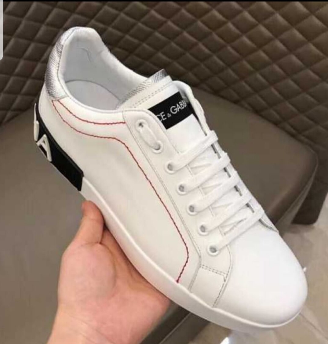 Dolce &amp; Gabbana White Silver Black