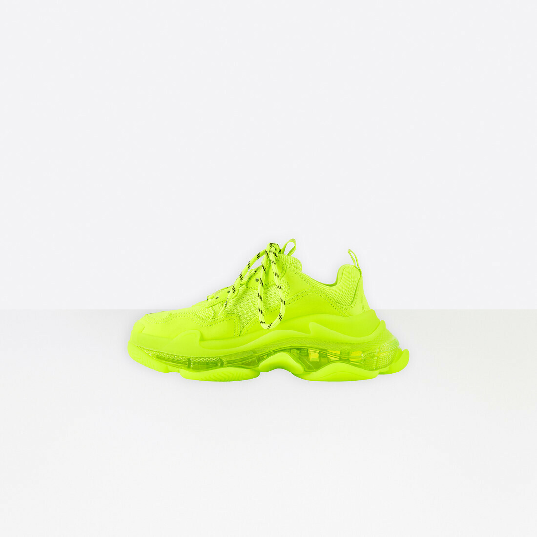 Balenciaga triple s clear sole yellow fluo