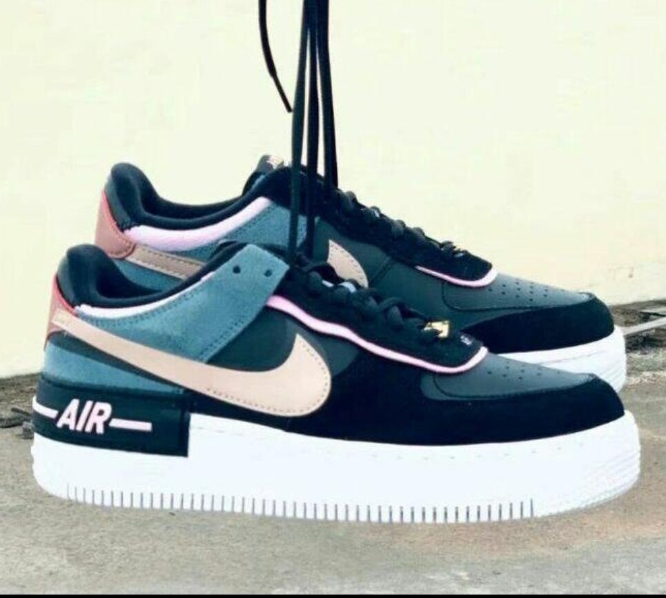 Nike Air Force 1 Shadow W AF 1 RTL BLACK /MTLC RED BRONZE
