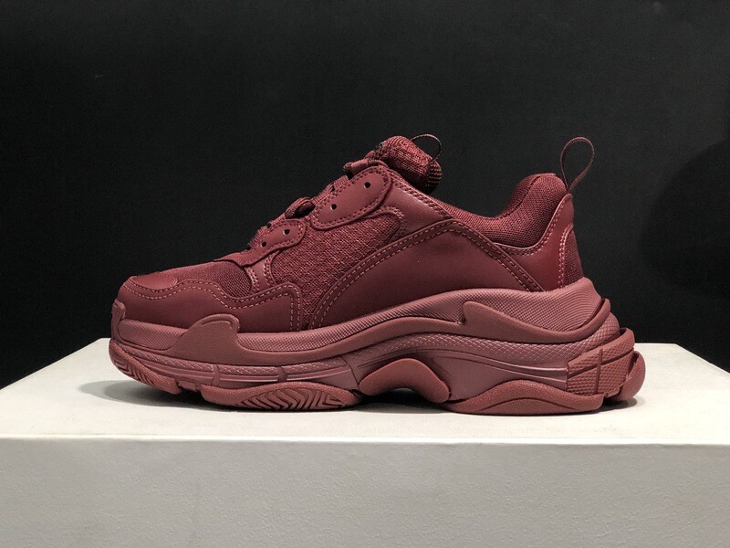 Balenciaga triple s red wine