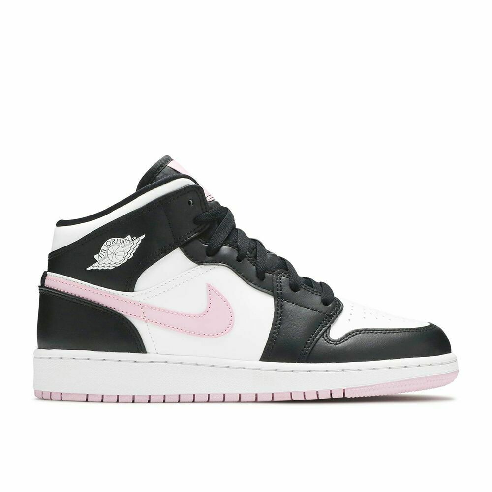 Air Jordan 1
Mid white black light  arctic Pink*