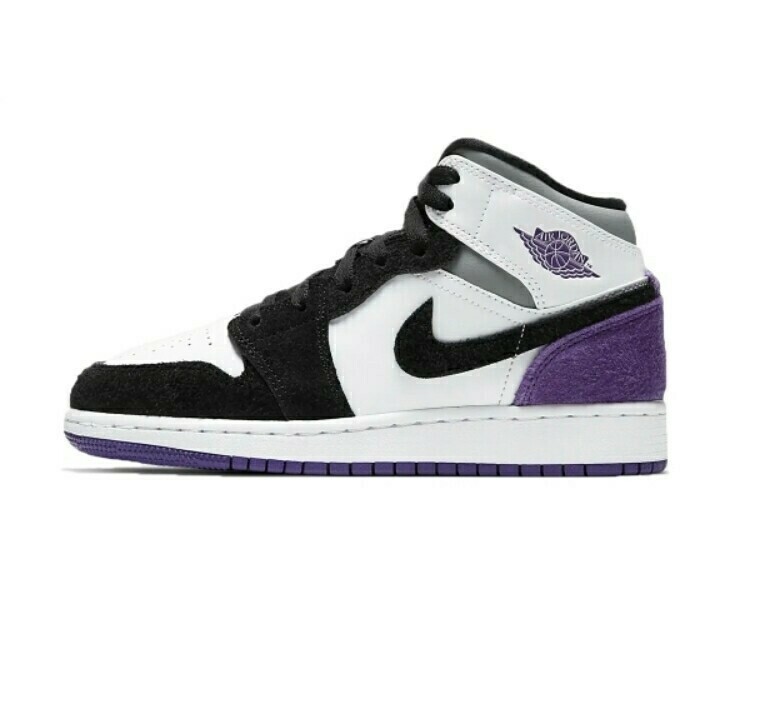Air Jordan 1 Mid SE Purple (GS)