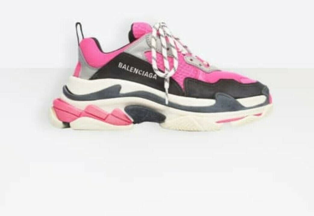 Balenciaga triple s fucsia black