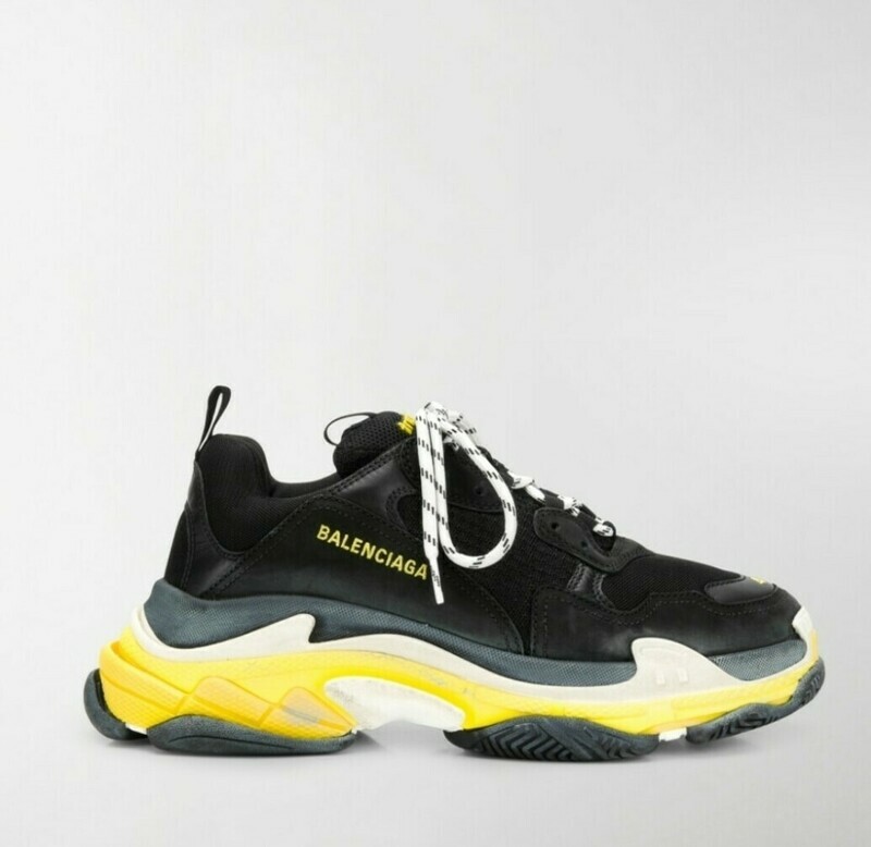 Balenciaga triple s black yellow