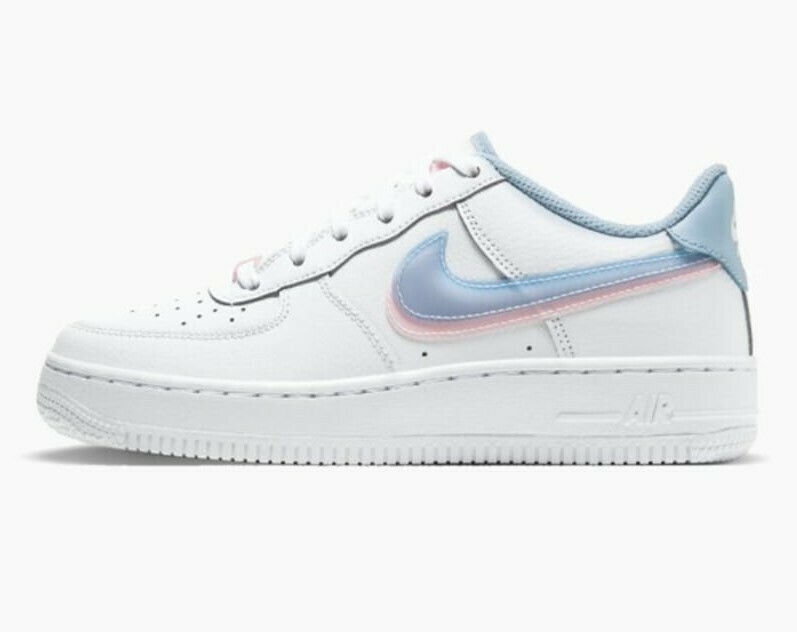 Nike Air Force 1 LV8 Double Swoosh Blue Pink