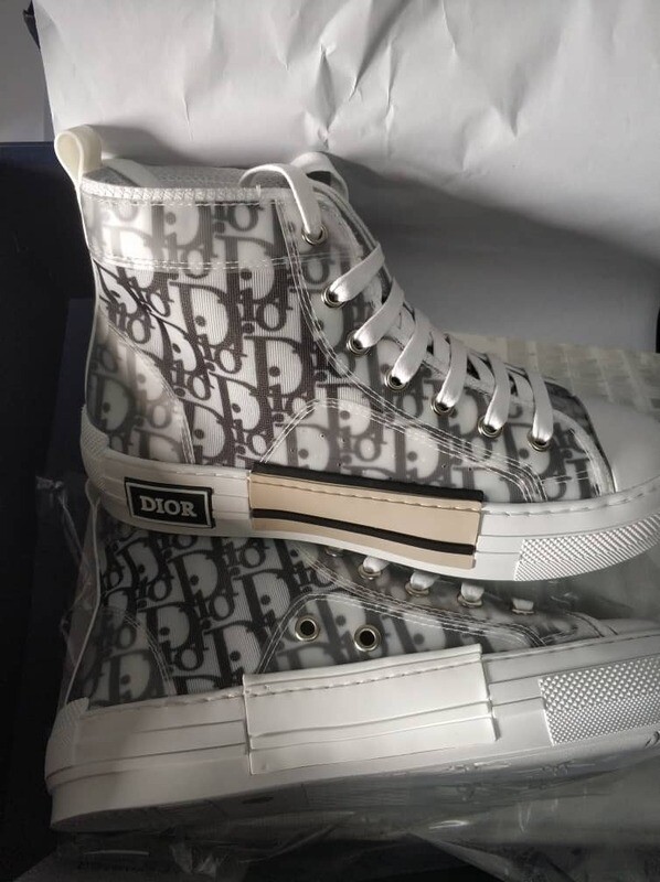 Dior B23 High Top Bianco e Nero Oblique