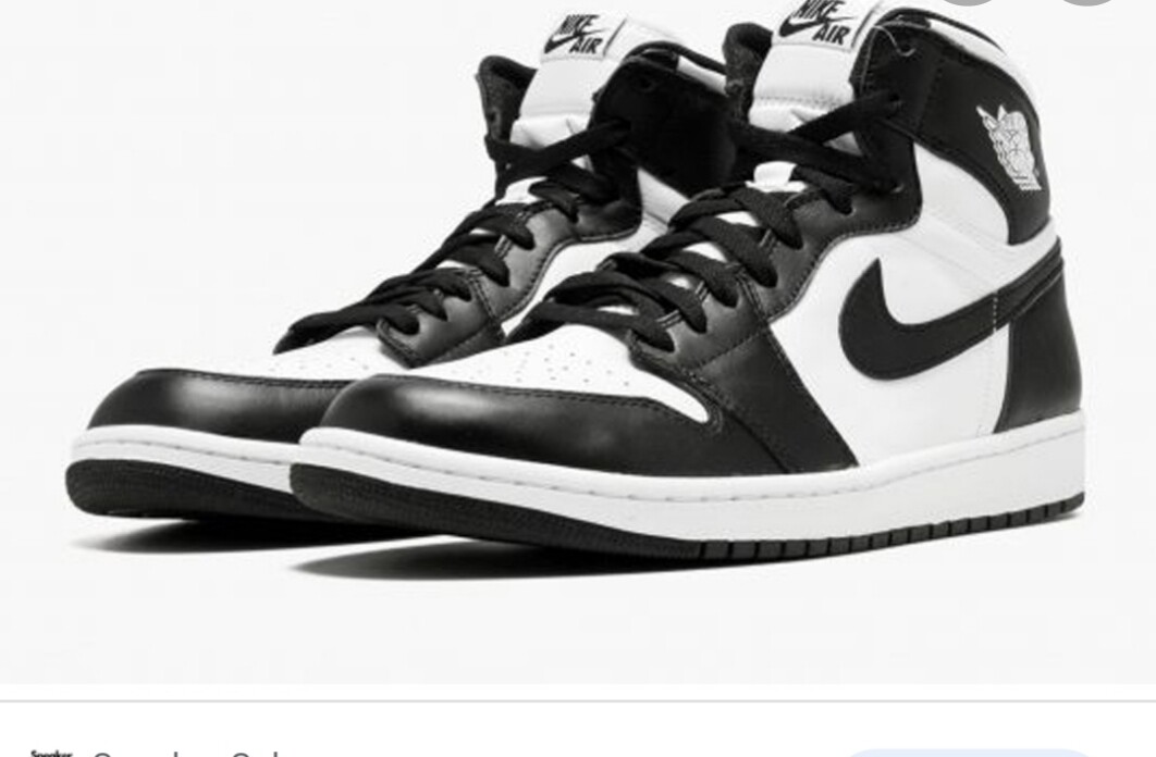  Jordan  1 Retro High OG black white 