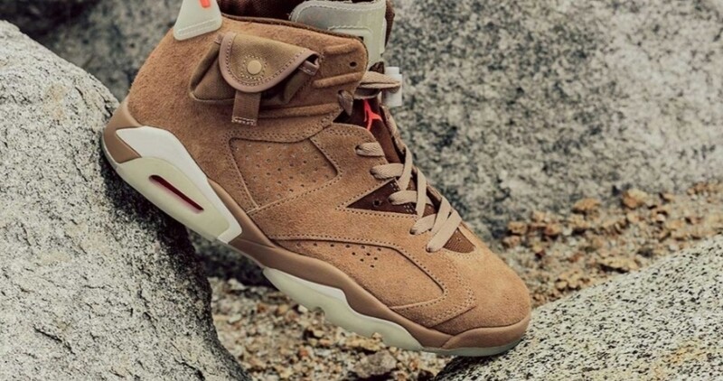 Jordan 6 Retro Travis Scott Cactus Jack British khaky dupe