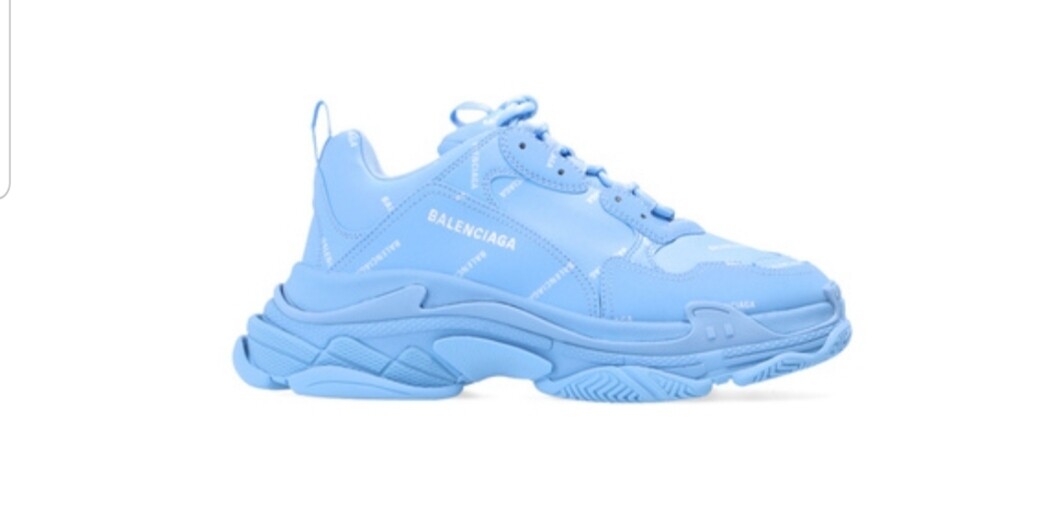 Balenciaga triple s  allover light blue 