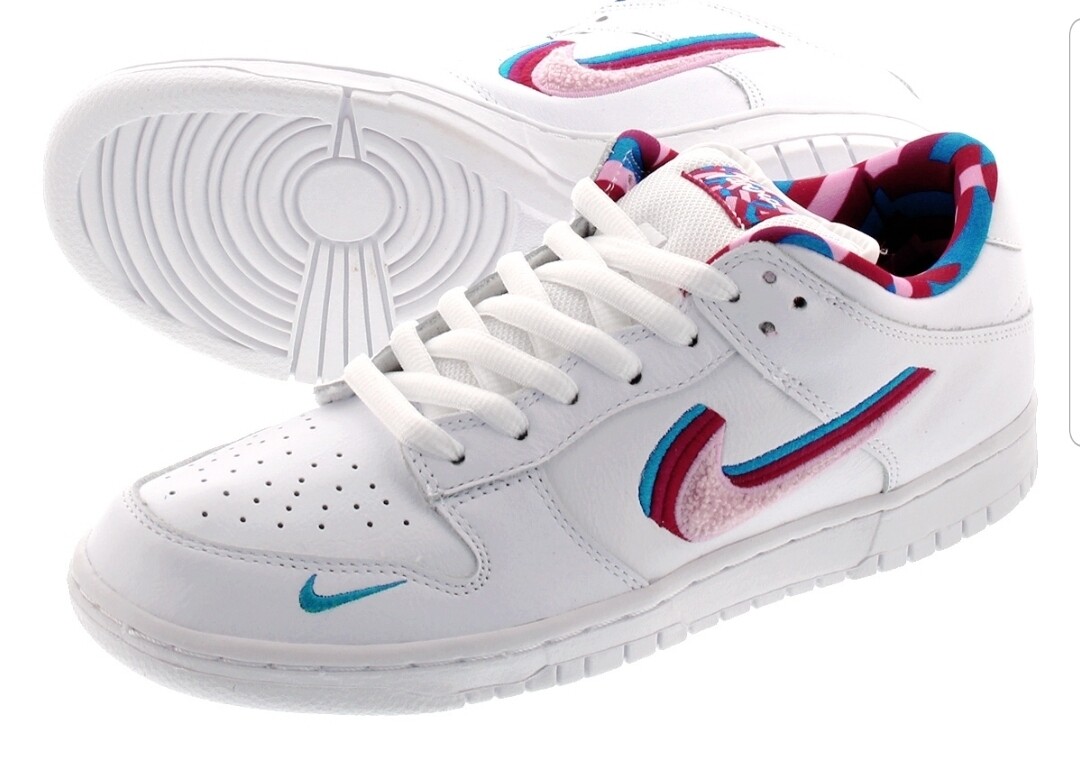 Nike Dunk Low OG  SB QS WHITE PINK x Parra