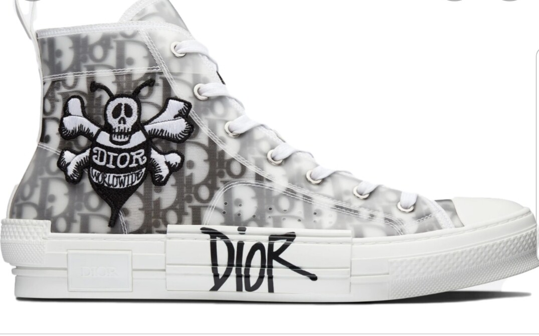 Dior And Shawn B 23 high top Bee Embroidery 