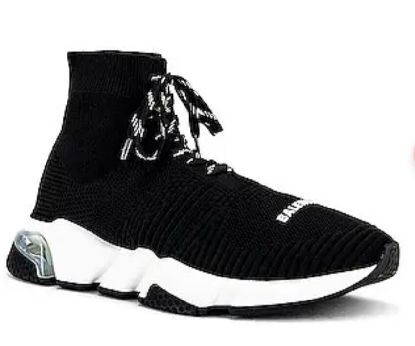 Balenciaga speed lace up clear sole 