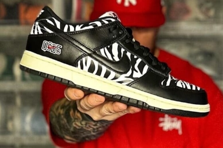 Nike SB Dunk Low x Quartersnacks zebra