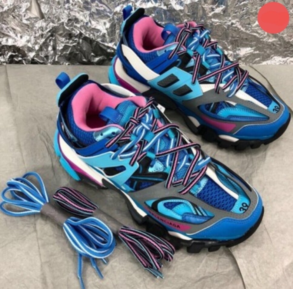 Balenciaga sneaker track 3.0 blue pink 