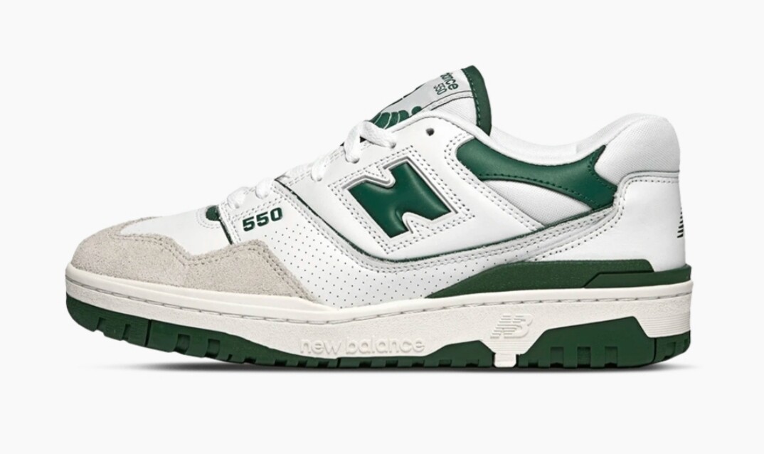 New balance 550 white green 