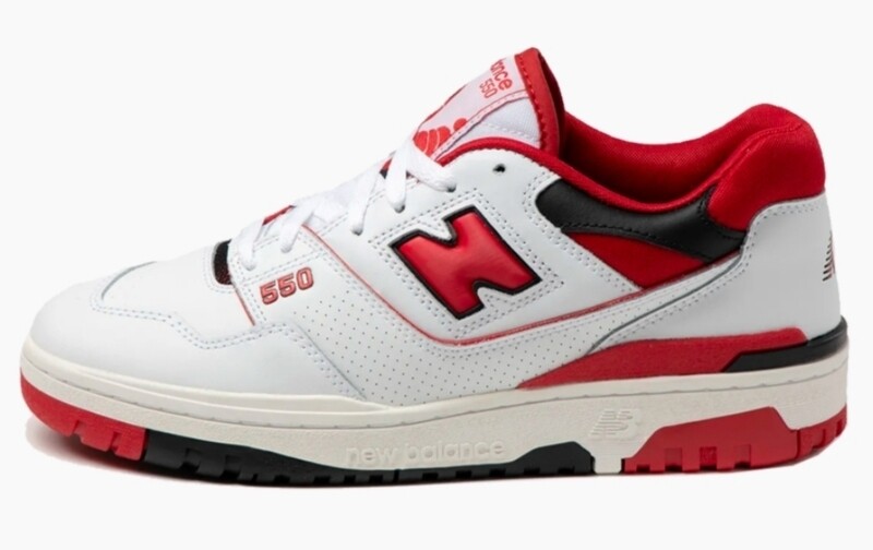 New balance 550 white red